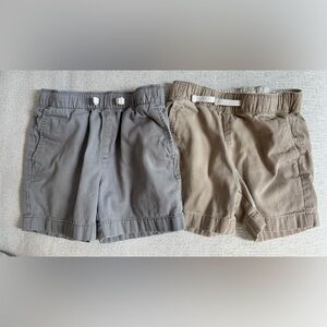 J Crew Crewcuts Gray and Tan Chino Shorts